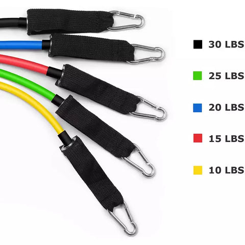 11Pcs Fitness Resistance Bands Set 11Pcs Fitness Resistance Bands Set