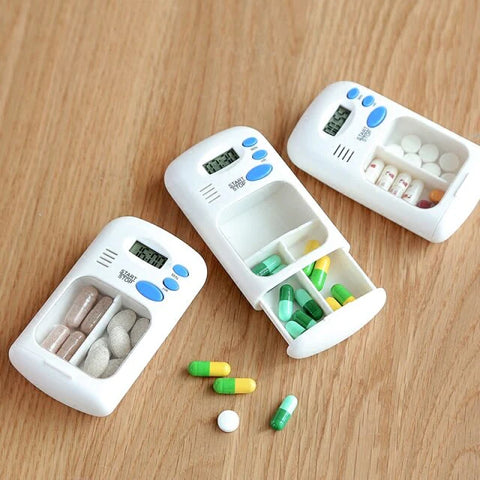 Pills Storage Case With Alarm Timer Clock Pills Storage Case With Alarm Timer Clock