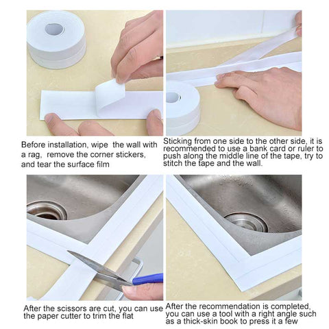Bathroom Sink Sealing Tape Waterproof Bathroom Sink Sealing Tape Waterproof