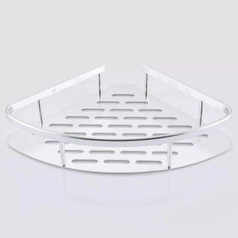 2 Layer Aluminum Steel Corner Bathroom Shelf 2 Layer Aluminum Steel Corner Bathroom Shelf