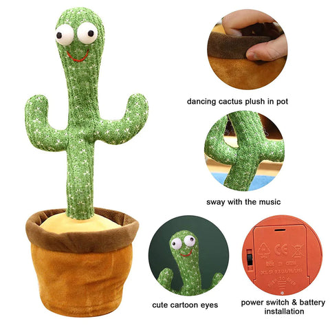 Cute Dancing Cactus Toy With Talking Cute Dancing Cactus Toy With Talking