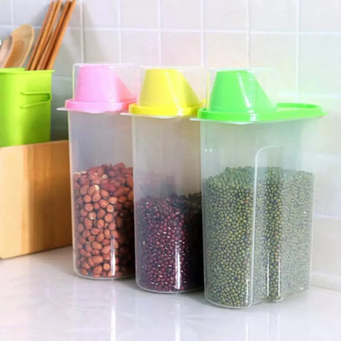 Large Grain Jar With Cup 2.5 Ltr Large Grain Jar With Cup 2.5 Ltr