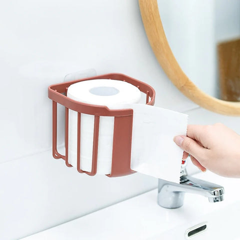 Hanging bathroom tissue holder Hanging bathroom tissue holder