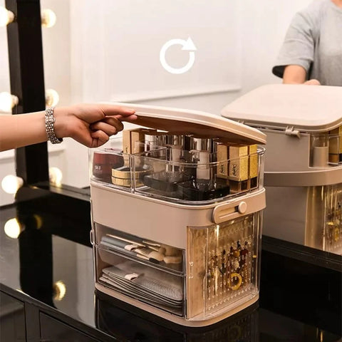 Large Capacity Jewelry Rack Cosmetic Organizer Skincare Lipstick Cosmetic Storage Box Large Capacity Jewelry Rack Cosmetic Organizer Skincare Lipstick Cosmetic Storage Box