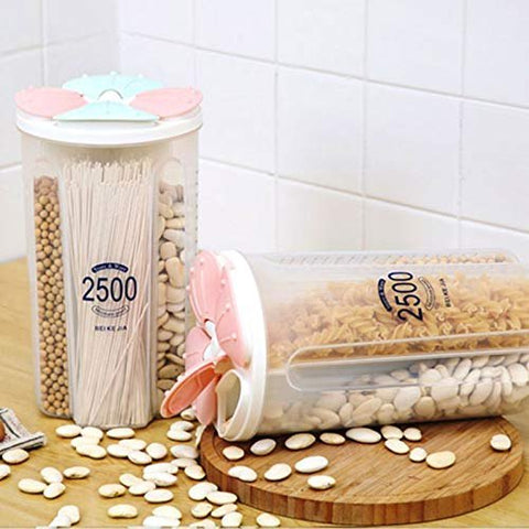 4 Grid Food Cereal Container Jar 2500Ml 4 Grid Food Cereal Container Jar 2500Ml