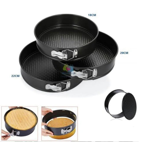3 Pcs Non-Stick Cake Molds 3 Pcs Non-Stick Cake Molds