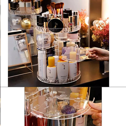 Diamond Pattern Rotation Cosmetic Box Diamond Pattern Rotation Cosmetic Box