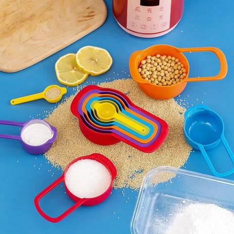 6 Pieces Measuring Spoons Cups With Scale 6 Pieces Measuring Spoons Cups With Scale