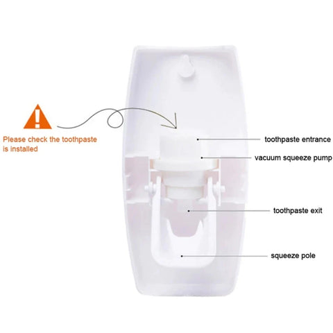 Creative Toothpaste Dispenser and Toothbrush Holder Creative Toothpaste Dispenser and Toothbrush Holder