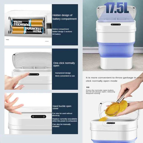 Smart Sensor Folding Trash Can Smart Sensor Folding Trash Can