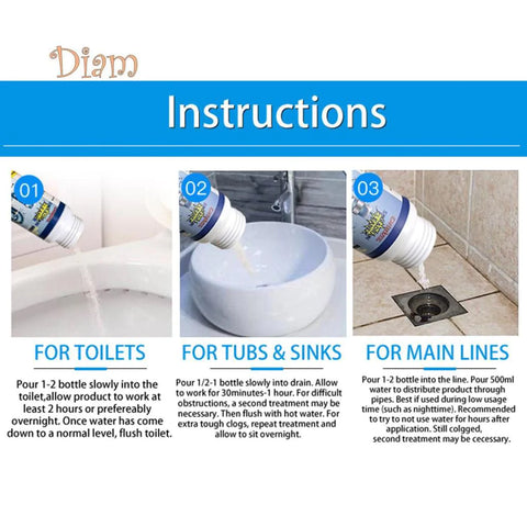Powerful Drain & Sink Cleaner Powder Powerful Drain & Sink Cleaner Powder