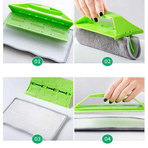 Multifunction foldable glass cleaning wipe tools Multifunction foldable glass cleaning wipe tools