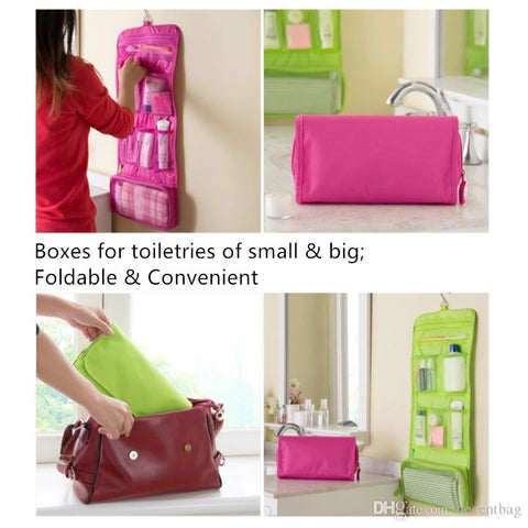 Foldable Hanging Toiletry Storage Bag Foldable Hanging Toiletry Storage Bag