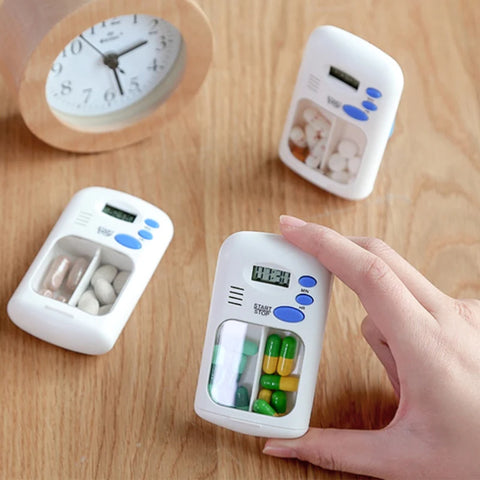 Pills Storage Case With Alarm Timer Clock Pills Storage Case With Alarm Timer Clock
