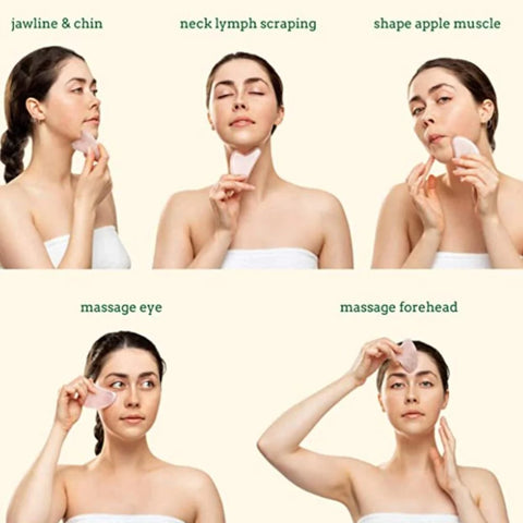 Jade Roller & Gua Sha, Face Roller, Facial Beauty Roller Skin Care Tools, Jade Roller & Gua Sha, Face Roller, Facial Beauty Roller Skin Care Tools,