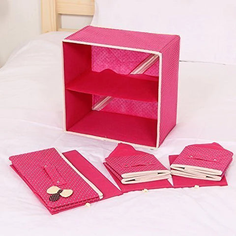 3 Drawer Fabric Folding Storage Organizer 3 Drawer Fabric Folding Storage Organizer