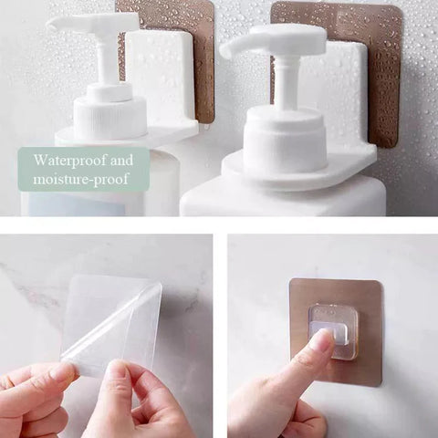 Shampoo & Sanitizer Adhesive Sticky Holder Shampoo & Sanitizer Adhesive Sticky Holder