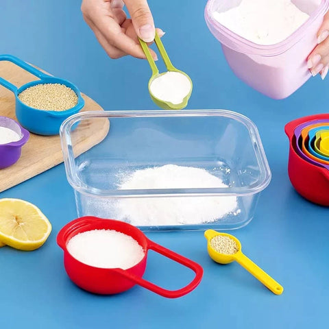 6 Pieces Measuring Spoons Cups With Scale 6 Pieces Measuring Spoons Cups With Scale