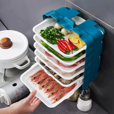 Wall Mount 6pcs Tray Organizer Wall Mount 6pcs Tray Organizer
