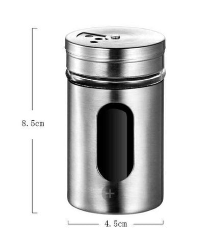 Stainless Steel Spice Jar With Rotate Cover Stainless Steel Spice Jar With Rotate Cover