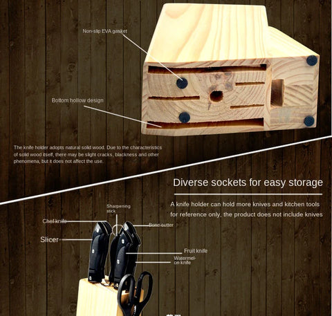 7 Pcs Knife Set With Wooden Stand 7 Pcs Knife Set With Wooden Stand