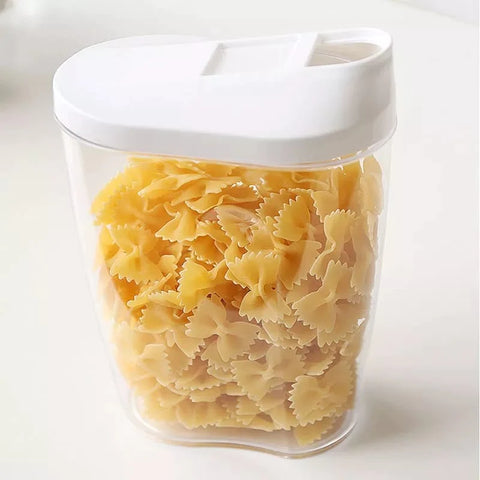 5Pcs Set Plastic Kitchen Sealed Jar Cereal Dispenser With Lid 5Pcs Set Plastic Kitchen Sealed Jar Cereal Dispenser With Lid