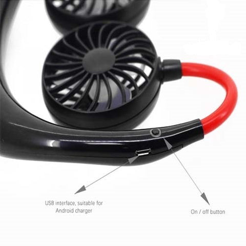 Mini USB Rechargeable Neck Held Colar Fan Portable Mini USB Rechargeable Neck Held Colar Fan Portable
