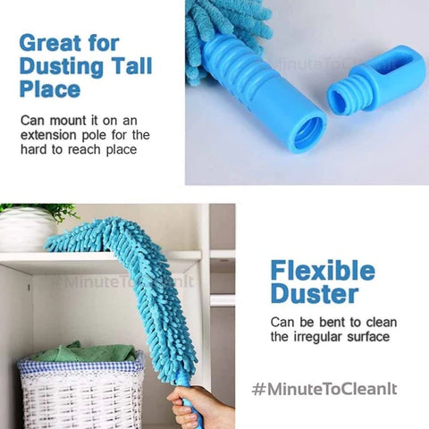 Flexible Microfiber Duster with Long Handle Flexible Microfiber Duster with Long Handle