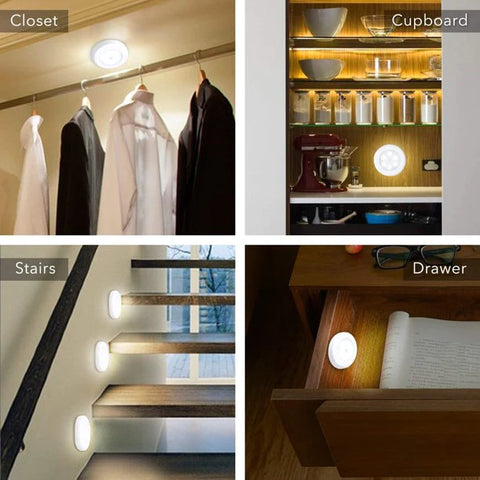 3 Pcs Wireless LED Lights Closet Lights with Remote Control 3 Pcs Wireless LED Lights Closet Lights with Remote Control