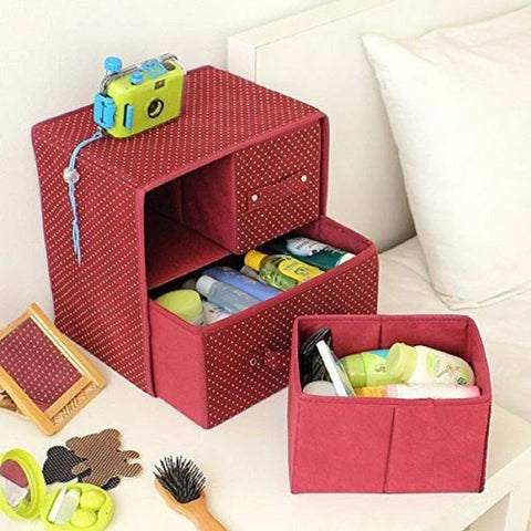 3 Drawer Fabric Folding Storage Organizer 3 Drawer Fabric Folding Storage Organizer