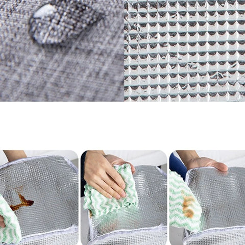 Portable Folding Thermal Insulation Carrier Lunch Bag Portable Folding Thermal Insulation Carrier Lunch Bag