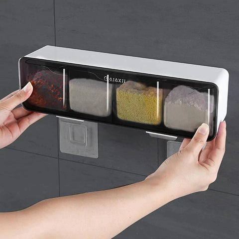 KITCHEN WALL-MOUNTED SEASONING SPICE RACK KITCHEN WALL-MOUNTED SEASONING SPICE RACK