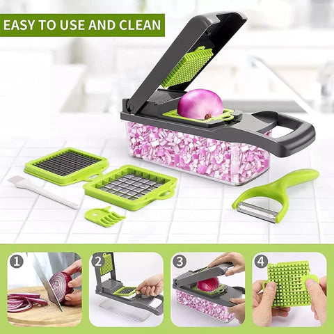 12 in 1 Vegetable Cutter Slicer Grater Chopper 12 in 1 Vegetable Cutter Slicer Grater Chopper
