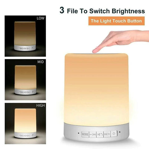 Colorful LED Night Light Bluetooth Touchpad Wireless Speaker Colorful LED Night Light Bluetooth Touchpad Wireless Speaker