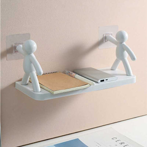 Creative Bathroom Storage Shelves White Doll Villain Shelf Wall Hanging Creative Bathroom Storage Shelves White Doll Villain Shelf Wall Hanging