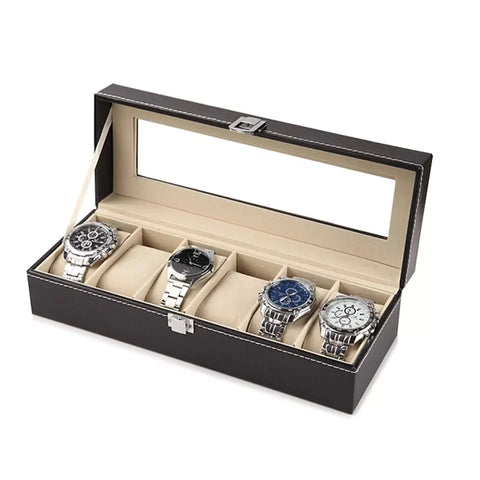 6 and 12 Slot Leather Watch Organizers 6 and 12 Slot Leather Watch Organizers