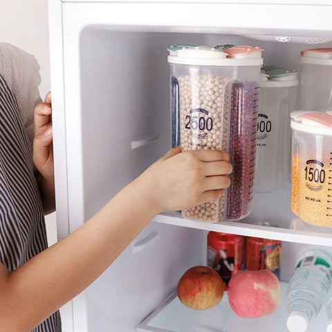 4 Grid Food Cereal Container Jar 2500Ml 4 Grid Food Cereal Container Jar 2500Ml