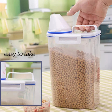 2KG Portable Plastic Moisture proof Food Storage Bucket 2KG Portable Plastic Moisture proof Food Storage Bucket