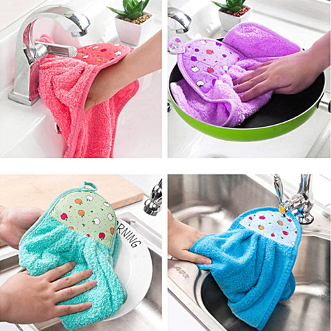 Hanging Kitchen Towel Small Soft Dish Towel Cloth for Kitchen Bathroom Use Hanging Kitchen Towel Small Soft Dish Towel Cloth for Kitchen Bathroom Use