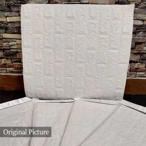 Pack Of 4 3D Foam Brick Wall Sheets Pack Of 4 3D Foam Brick Wall Sheets