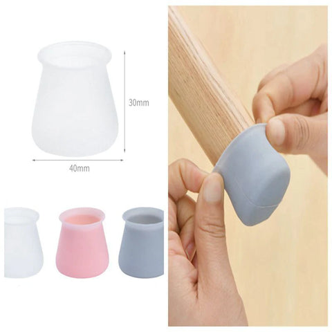 4 Pcs Silicone Chair Leg Covers 4 Pcs Silicone Chair Leg Covers