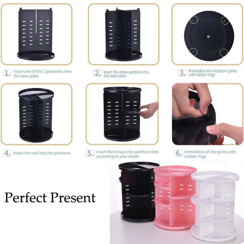 360 Rotating Cosmetic Makeup Organizer 360 Rotating Cosmetic Makeup Organizer