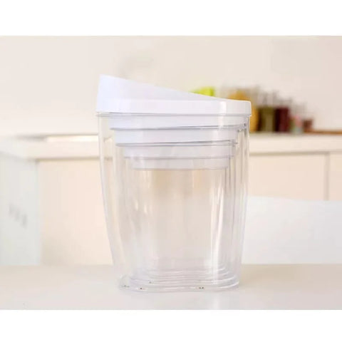 5Pcs Set Plastic Kitchen Sealed Jar Cereal Dispenser With Lid 5Pcs Set Plastic Kitchen Sealed Jar Cereal Dispenser With Lid