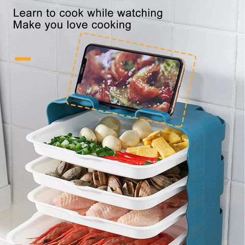 Wall Mount 6pcs Tray Organizer Wall Mount 6pcs Tray Organizer