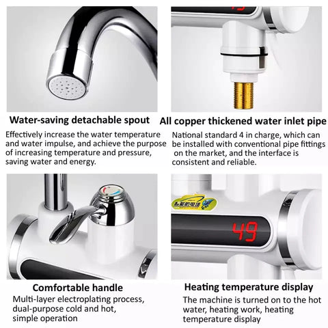 Electric Water Heater Faucet Tap With Display Electric Water Heater Faucet Tap With Display