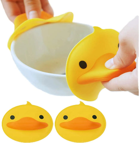 Silicone Mini Pot Holder Duck Shape Silicone Mini Pot Holder Duck Shape