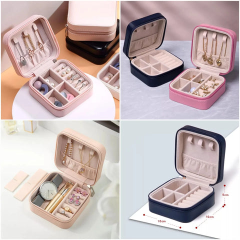 Portable Jewellery Box Organizer Travel Jewelry Storage Case for Earrings Necklace Portable Jewellery Box Organizer Travel Jewelry Storage Case for Earrings Necklace