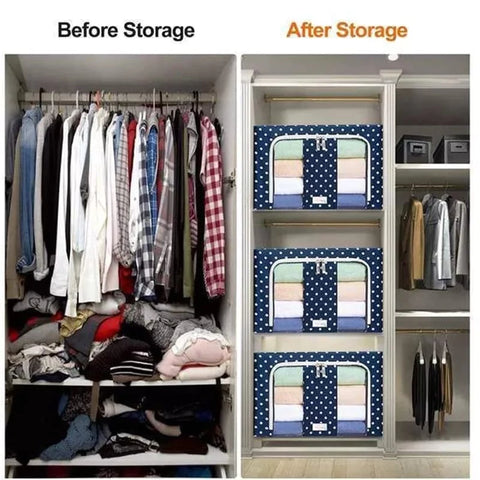Folding Storage Box For Clothes - 55 Ltr Folding Storage Box For Clothes - 55 Ltr