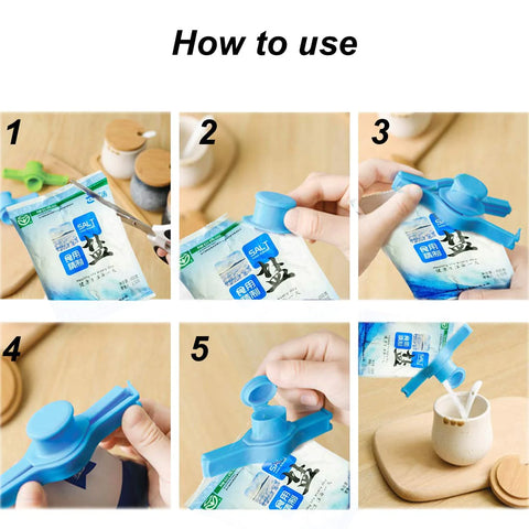 Seal Pour Food Storage Bag Clip Seal Pour Food Storage Bag Clip