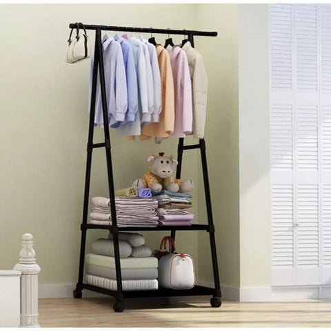 Metal Coat Jacket Hat Hanger Multifunction Stand Organizer Black Metal Coat Jacket Hat Hanger Multifunction Stand Organizer Black